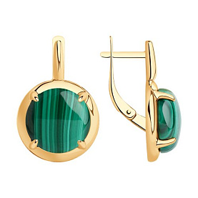 Серьги SOKOLOV - Серебро 925, Малахит (арт. 83020095)