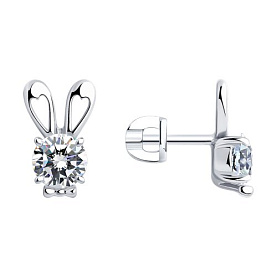 Серьги SOKOLOV - Серебро 925, Фианит (арт. 94025919)