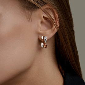 Серьги SOKOLOV - Серебро 925, Фианит (арт. 93022547)