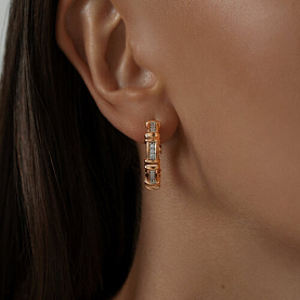 Серьги Diamant - Серебро 925, Фианит (арт. 93-120-01547-2)