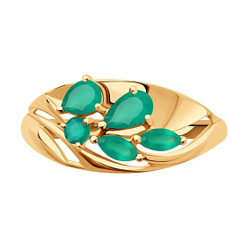 Кольцо SOKOLOV - Золото 375, Агат (арт. 37716208)