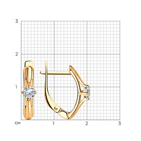 Серьги Diamant - Серебро 925, Фианит (арт. 93-120-01381-1)