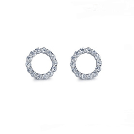 Серьги Platinum Lab. - Платина 950, Бриллиант (арт. ПС-041-01)