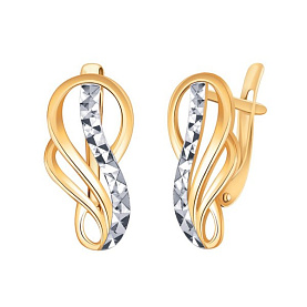 Серьги Атолл - Золото 585 (арт. 21213а)