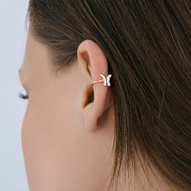 Серьга SOKOLOV - Золото 585, Фианит (арт. 170076)