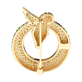 Брошь Diamant - Серебро 925, Фианит (арт. 93-140-02300-1)