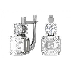 Серьги POKROVSKY - Серебро 925, Фианит (арт. 2101004-00775)