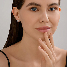 Серьги Diamant - Серебро 925, Фианит (арт. 94-122-02257-1)