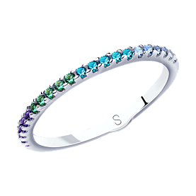 Кольцо SOKOLOV - Серебро 925, Фианит (арт. 94012902)