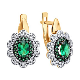 Серьги SOKOLOV - Серебро 925, Фианит (арт. 93022462)