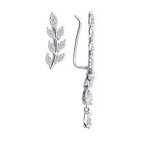 Серьги SOKOLOV - Серебро 925, Фианит (арт. 94026641)