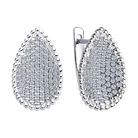 Серьги SOKOLOV - Серебро 925, Фианит (арт. 94023503)