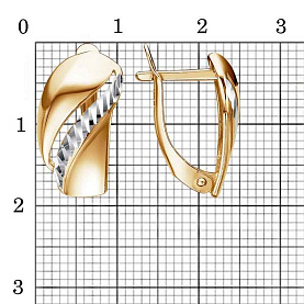Серьги Красная пресня - Серебро 925 (арт. 33014187-5)