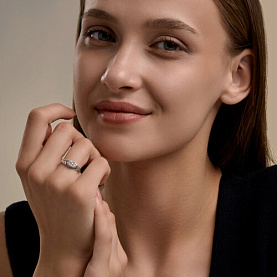 Кольцо SOKOLOV - Серебро 925, Фианит (арт. 94014715)