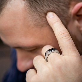 Кольцо POKROVSKY - Серебро 925, Оникс (арт. 0500129-00545)