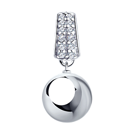 Подвеска SOKOLOV - Серебро 925, Фианит (арт. 94032500)