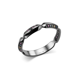 Кольцо Дар - Серебро 925, Сапфир (арт. К-5132чрс11151)