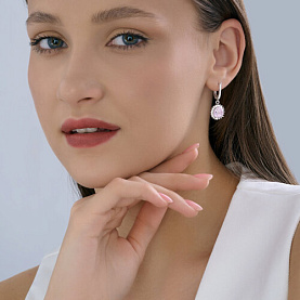 Серьги SOKOLOV - Серебро 925, Фианит (арт. 94027181-91)