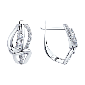 Серьги Diamant - Серебро 925, Фианит (арт. 94-120-00759-1)