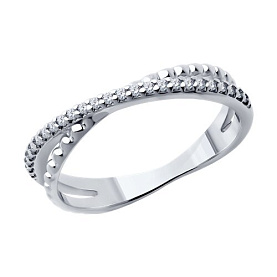 Кольцо SOKOLOV - Серебро 925, Фианит (арт. 94013847)