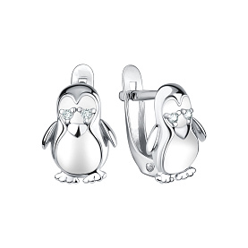 Серьги Talant - Серебро 925, Фианит, Эмаль (арт. 13-79-0001-27571)