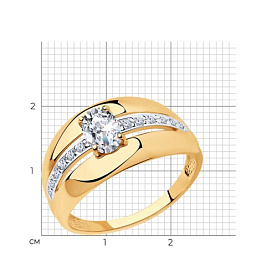 Кольцо SOKOLOV - Серебро 925, Фианит (арт. 93010499)