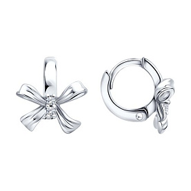 Серьги SOKOLOV - Серебро 925, Фианит (арт. 94027657-91)