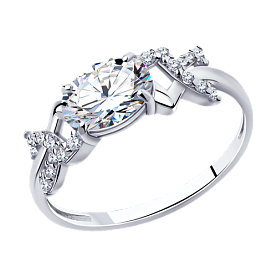 Кольцо SOKOLOV - Серебро 925, Фианит (арт. 94010706)