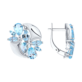 Серьги SOKOLOV - Серебро 925, Топаз (арт. 92022348)
