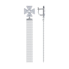 Серьги SOKOLOV - Серебро 925, Фианит (арт. 94026699)