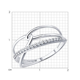 Кольцо SOKOLOV - Серебро 925, Фианит (арт. 94014845)