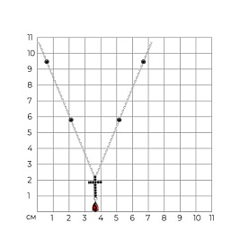 Колье SOKOLOV - Серебро 925, Фианит (арт. 94071003)