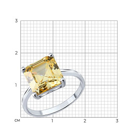 Кольцо SOKOLOV - Серебро 925, Фианит (арт. 94014915-91)