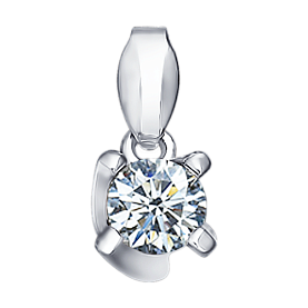 Подвеска SOKOLOV - Серебро 925, Фианит (арт. 94031278)