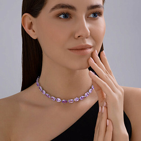 Колье SOKOLOV - Серебро 925, Фианит (арт. 94071101)