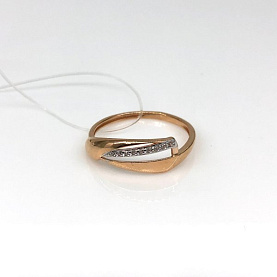 Кольцо ЮФ Династия - Золото 585, Фианит (арт. 018521-1102)