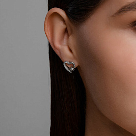 Серьги SOKOLOV - Серебро 925, Фианит (арт. 94026863)