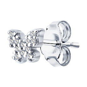 Серьга SOKOLOV - Серебро 925, Фианит (арт. 94170405)