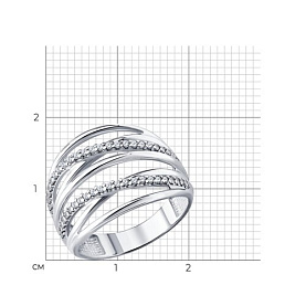 Кольцо Diamant - Серебро 925, Фианит (арт. 94-110-00410-1)