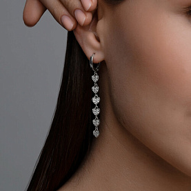 Серьги SOKOLOV - Серебро 925, Фианит (арт. 94026866)