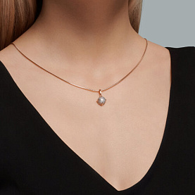 Подвеска Diamant - Серебро 925, Фианит (арт. 93-130-01987-1)