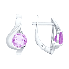 Серьги SOKOLOV - Серебро 925, Аметист (арт. 92021968)