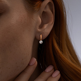 Серьги SOKOLOV - Серебро 925, Фианит (арт. 93022367)