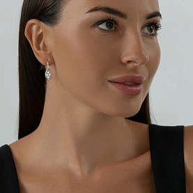 Серьги Diamant - Серебро 925, Фианит (арт. 94-120-00851-1)