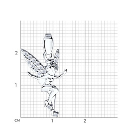 Подвеска SOKOLOV - Серебро 925, Фианит (арт. 94030701)