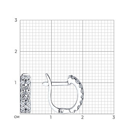 Серьги SOKOLOV - Серебро 925, Фианит (арт. 94021914)