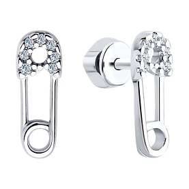 Серьги SOKOLOV - Серебро 925, Фианит (арт. 94025954)