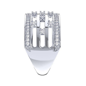 Кольцо POKROVSKY - Серебро 925, Фианит (арт. 1101606-00775)