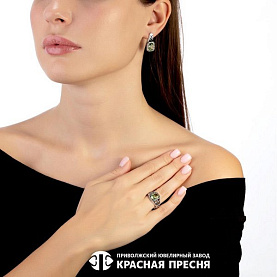 Кольцо Красная пресня - Серебро 925, Фианит (арт. 23814044-15)