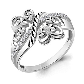 Кольцо Аквамарин - Серебро 925, Фианит (арт. 68853А.5)